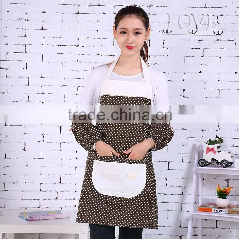European company custom logo bib apron with pocket