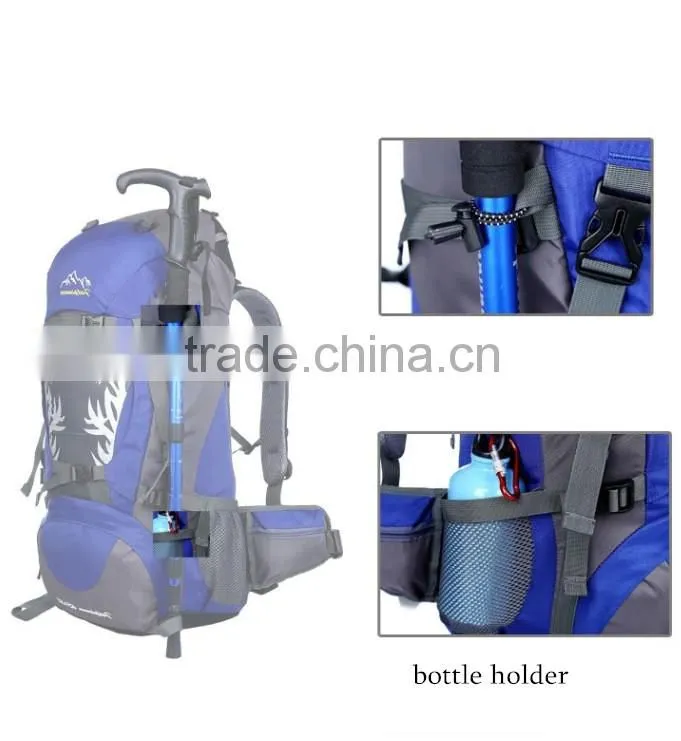popular Outdoor Camping durable hiking drawstring backpack 65L