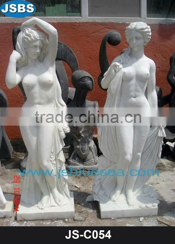 White marble angel statue