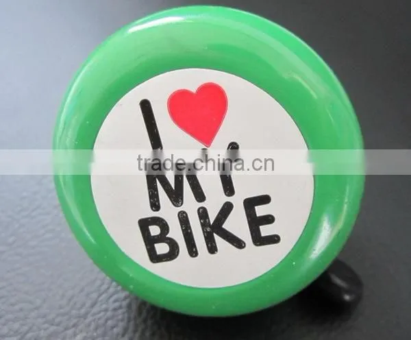 Durable service reasonable price bike bell with epoxy sticker