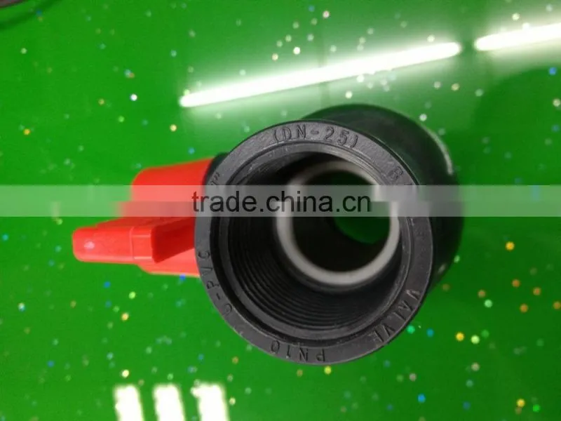PVC white ball valve /Hexagon threaded black pvc ball valves/PVC pipe fittings