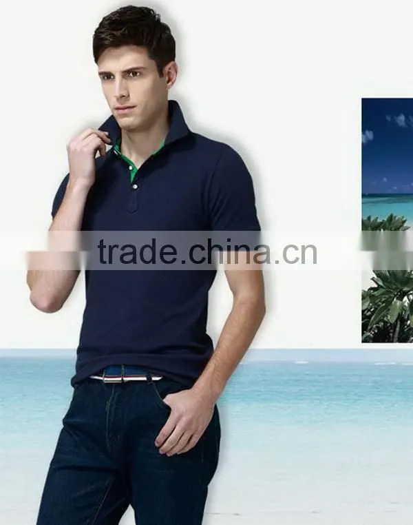 New new coming striped men's two color polo shirts