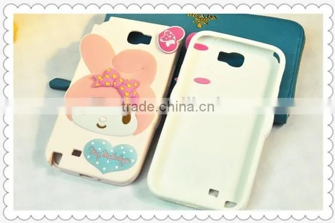 2013 New Arrival Cute Animal Shaped Silicone Lighter Mobile Phone Cases for Sumsung Note2/N7100/9500 S3/I9300 "11"