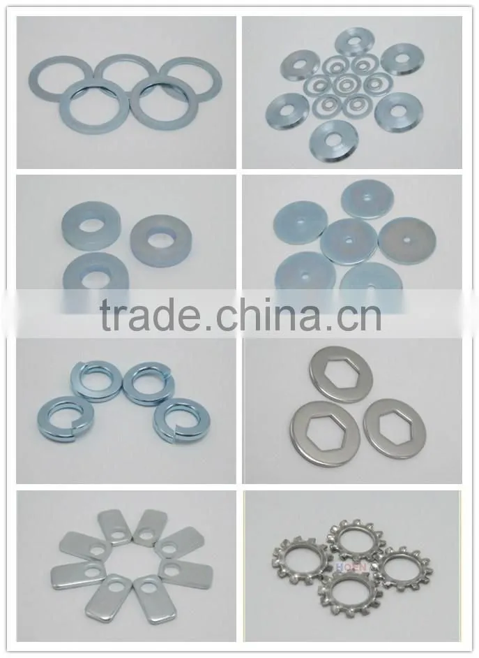 High Strength Hardened High Carbon Steel Zinc Plated Flat Washers