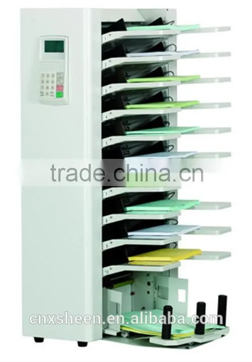 Feed Stations digital Paper collating machine / gathering machine for post press