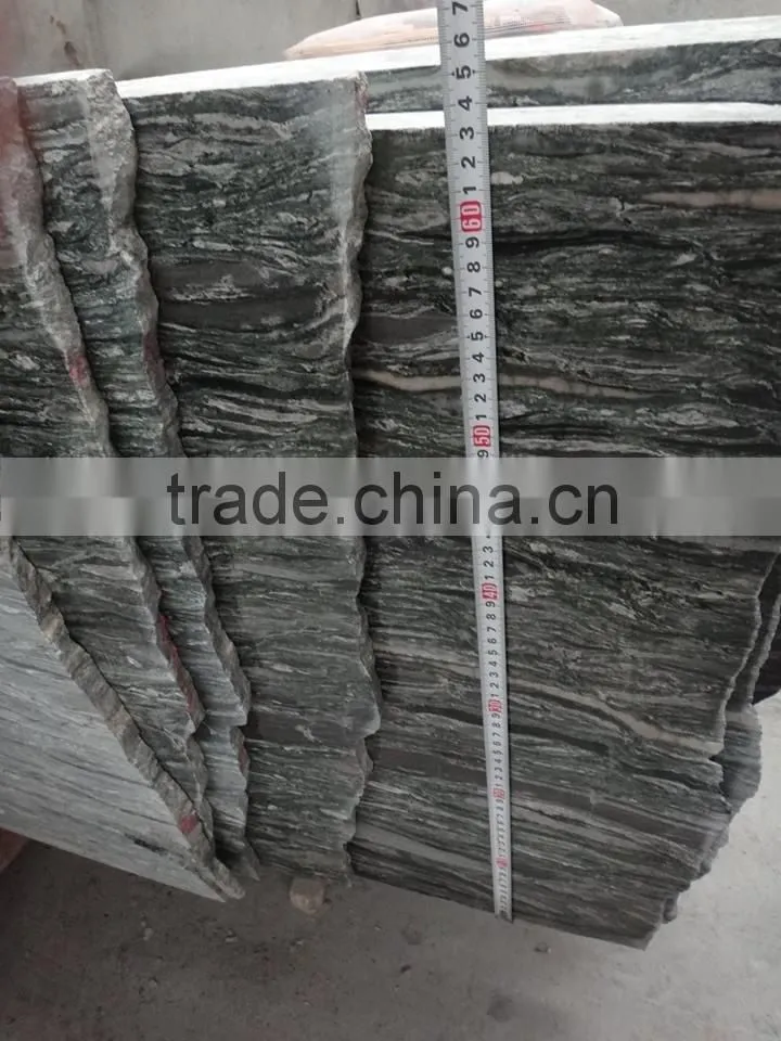 Cheap olive green granite polished slab