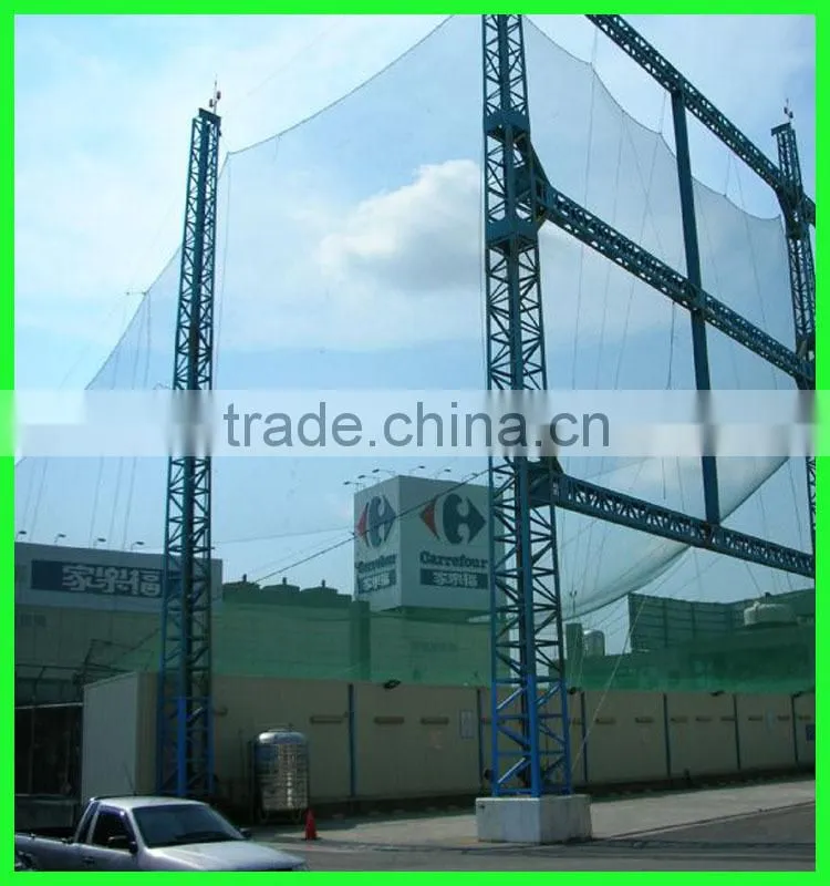 Clear anti bird hail cover net/uv resistance woven mesh net/reinforced hail guard net