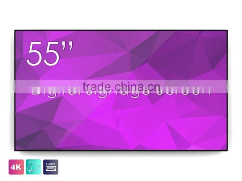55 Inches Swdex HUD 4K Screen Digital Signage Player, Wall-mouted Media Player, Advertising Display LED Digital Signage.