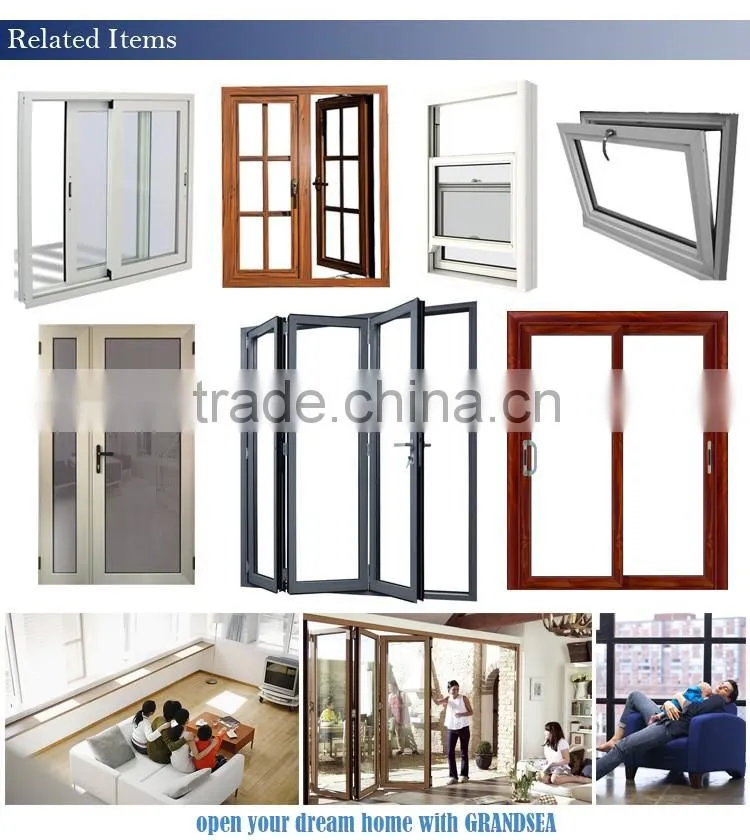 Guangzhou modern used bronze anodized aluminum windows