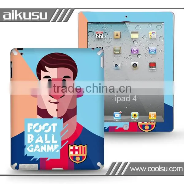 3D Football color printing Skin cover For iPad4 and iPad mini sticker