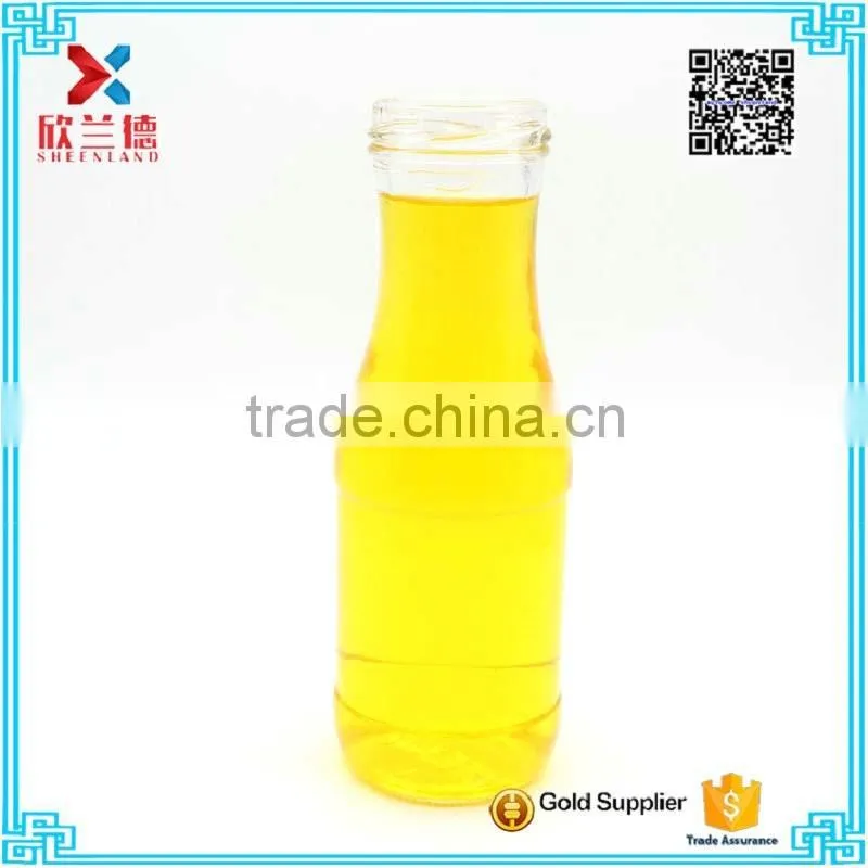 glass drinking bottle for milk with screw metal lid 200ml