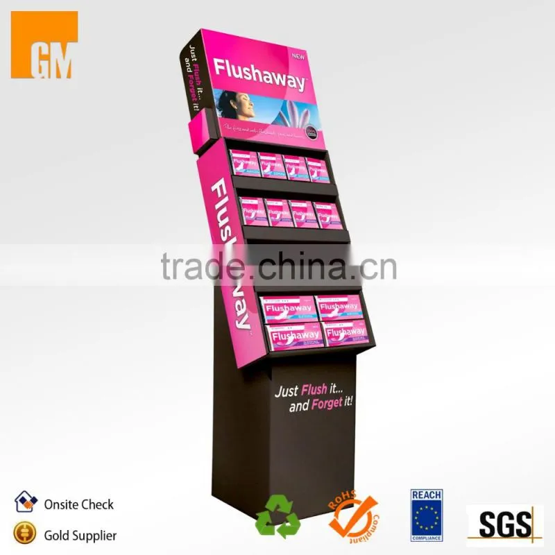 Cardboard Book Display Stands Portable Library Book Shelves