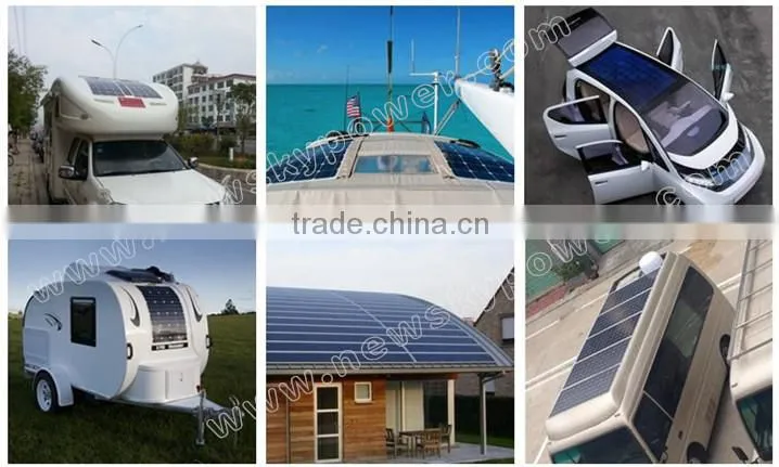 china semi flexible solar panel