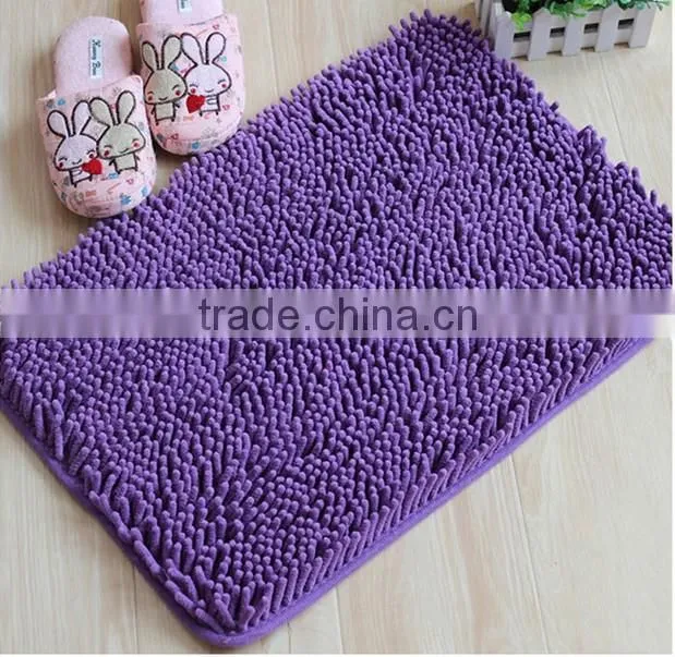 Microfiber chenille high pile Room mat and carpet