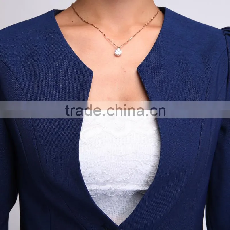 2015 fashion short skirt uniform designs for office women