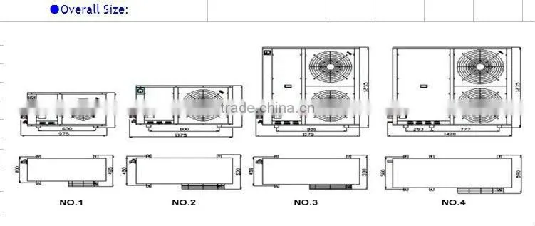 Low Noise Box Type Air Cooled Condensing Units for Industry Air Conditioners