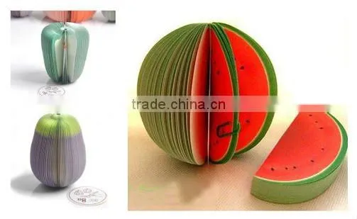Fruit Note pad,Fruit Memo Pad,Scratch Pad