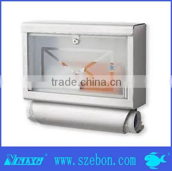 Hot sale stainless steel mail box letter box for houseware onto wall