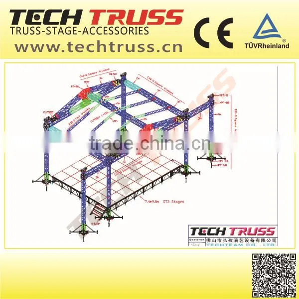 25m * 18m * 10m Roof Truss System / Stage Truss Stand