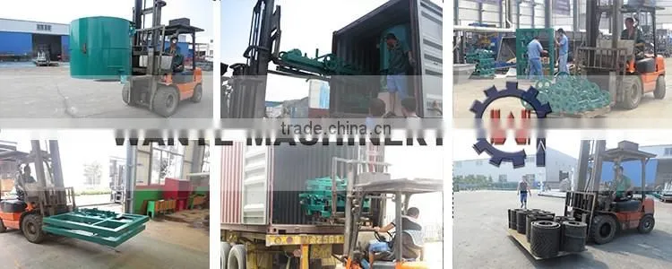 WANTE BRAND QT4-24 Block making machine assembled deivering to customer make more money