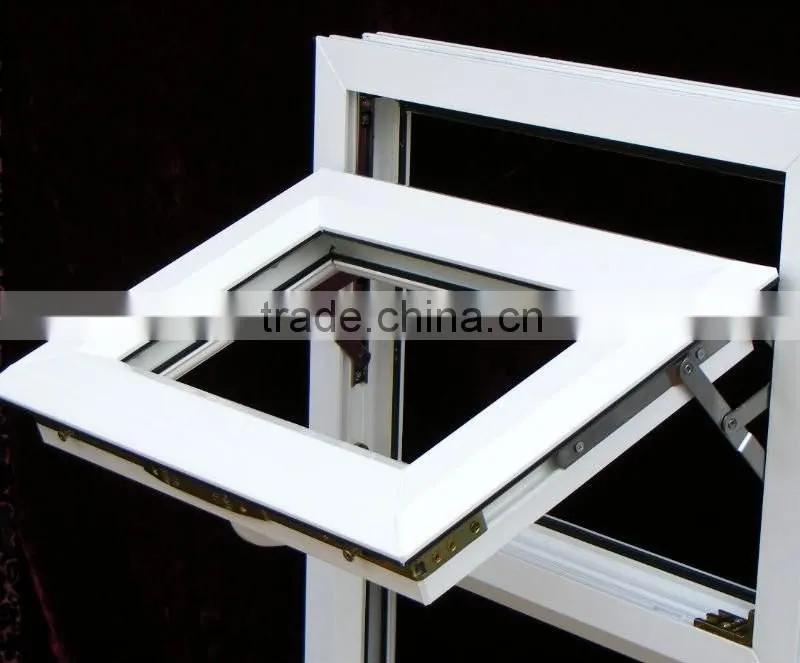 upvc profile pvc swing window with cheap price ,top hung window opener