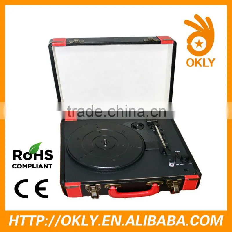Hotter Vinyl Converting Turntable portable suitcase vinyl turntable player