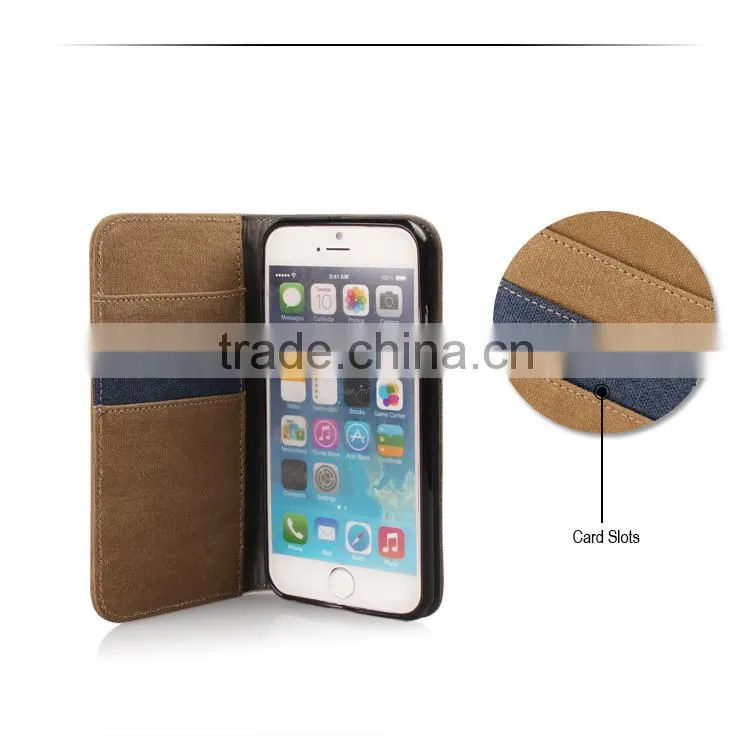 Hot PU Wallet mobile phone case for iPhone 6s/Samsung
