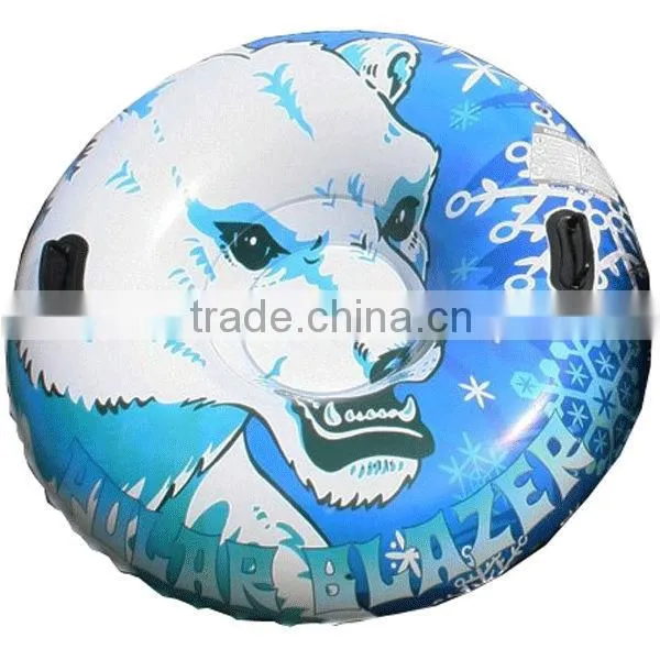 Winter sports inflatable pvc towable snow tube snow ski tube
