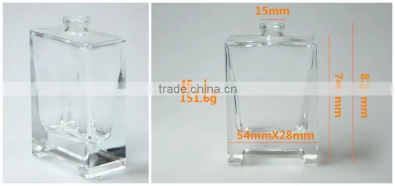 2016 Hot Rectangular Perfume Glass Bottle