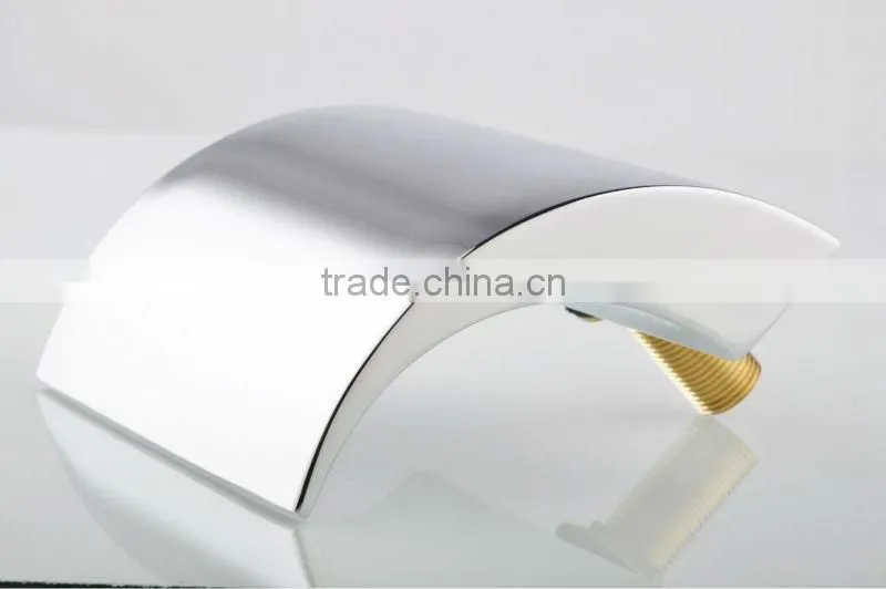 5 pcs Deck Mounted Waterfall Bathtub Tap,Bathroom Bathtub Faucet
