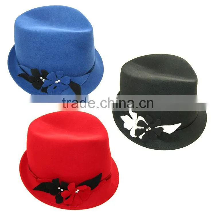 pizazz wool felt hats fedora hats for ladies
