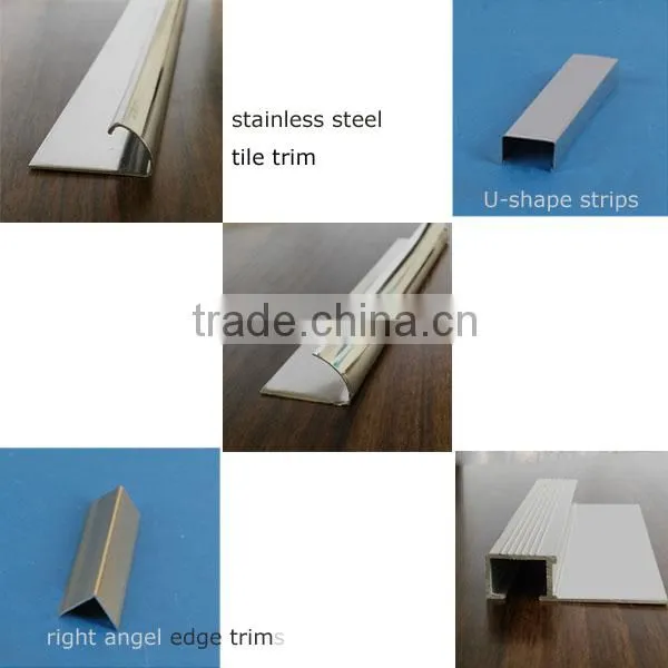 RUIDA High Quality Stainless Steel Ceramic Listello Trim for Wall Decoration