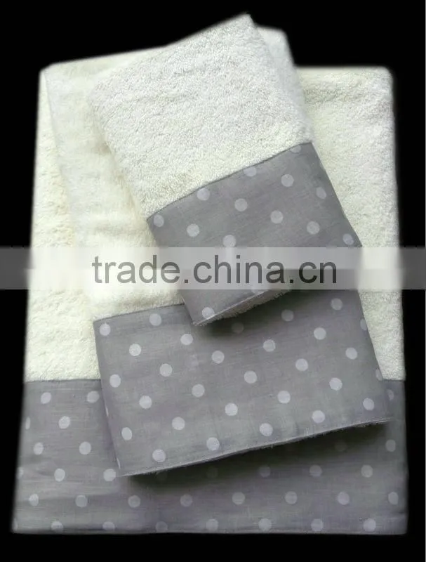 popular linen fabric sewed on towel