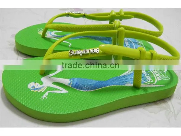 Wholesale pvc outsole silk screen new design ladies slippers
