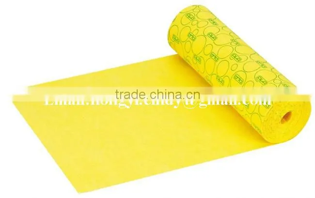 Viscose / Polyester needle punched printed nonwoven mop cloth
