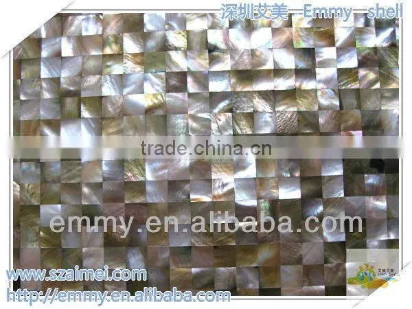 Browm mother of pearl mosaic tile shell mosaic wall tile wall panel