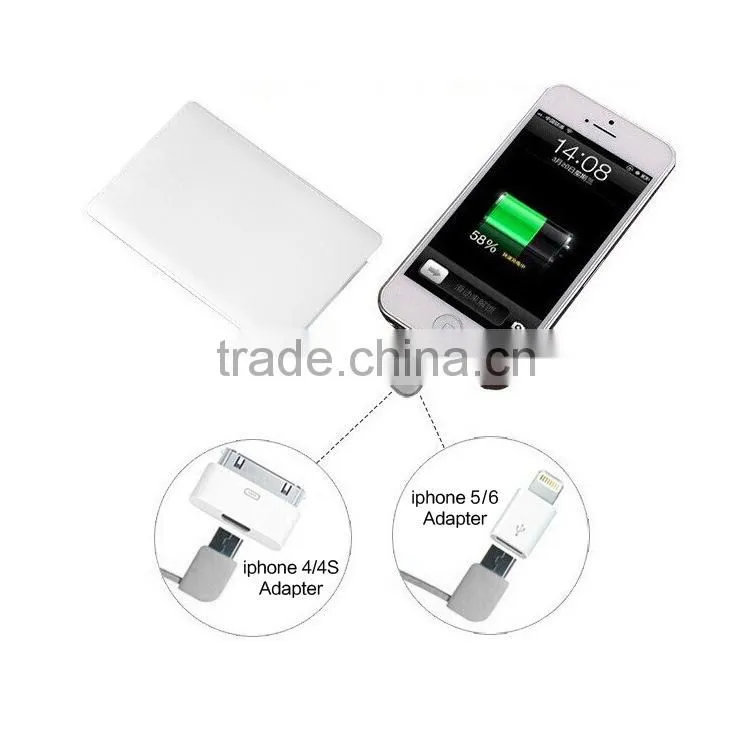 Full color logo printing premium black and white color leather power bank charger with full color logo printing