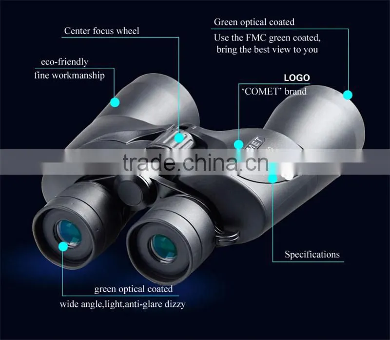 AX9 COMET powerful zoom 10-24x50 adjustable binocular