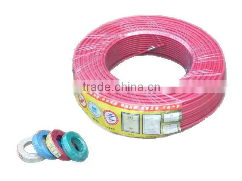 Copper core PVC insulated electrical copper wire