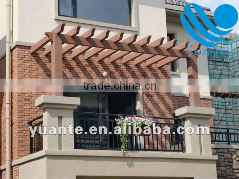 Outdoor and eco-friendly wood plastic composite WPC Grape Trellis/Laminate Flooring