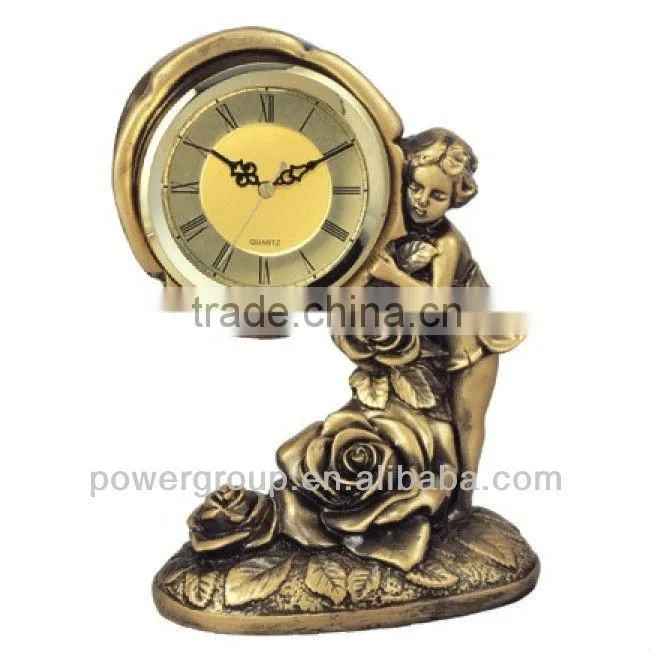 Angel desk clock small kids decoration bedside clock Mirror table clock