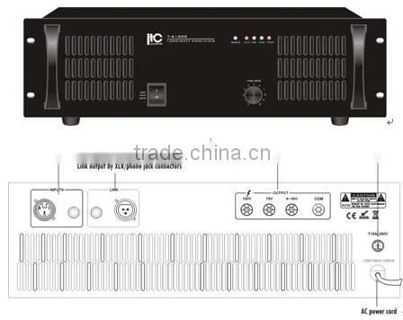 ITC T-61000 Series Public Address System Used Sound Power Amplifier 1500W