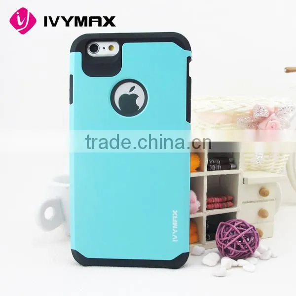 Slim Armor PC+TPU Hard Back Colorful Cover Case For Iphone 6 plus 6S plus