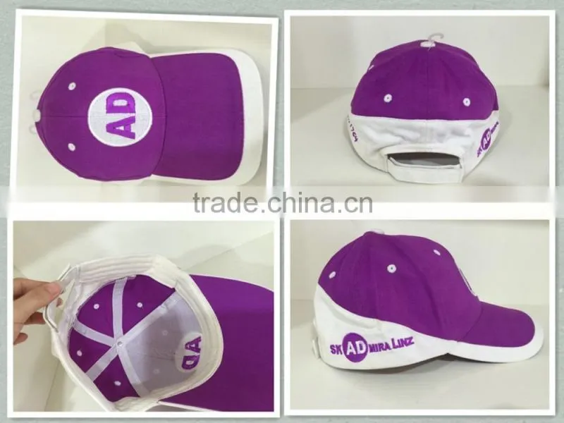 custom style fashion and hot contrast color women sports cap and hat wholesale