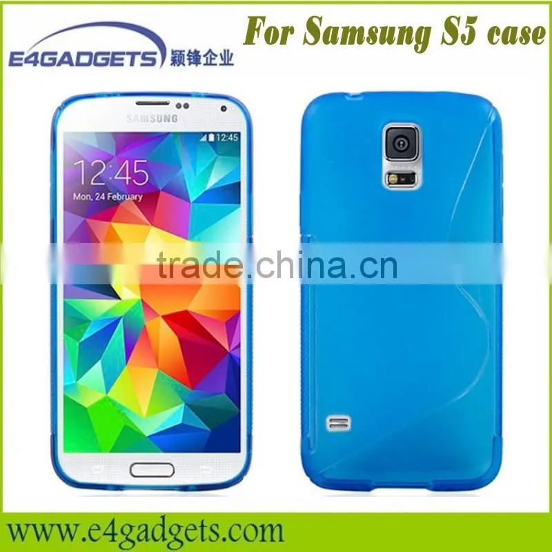 2014 Hot selling New product TPU S style soft case for samsung Galaxy S5, for samsung galaxy S5 case made in China