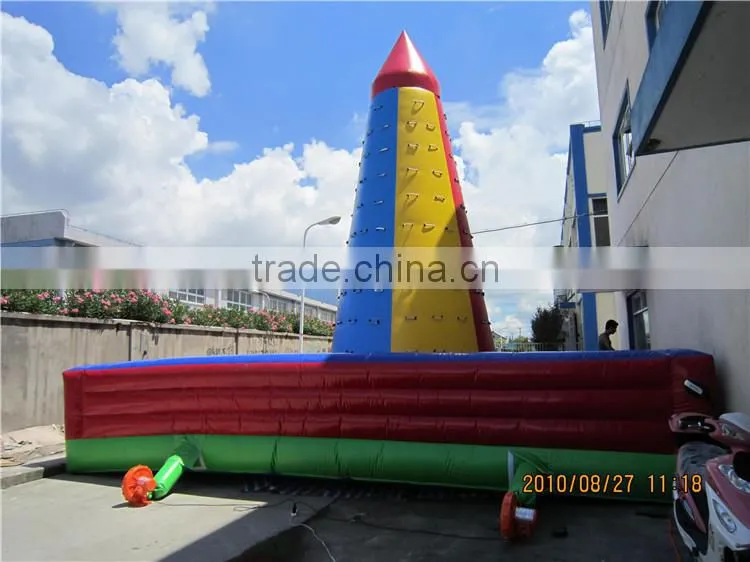 inflatable rock climbing wall with factory price