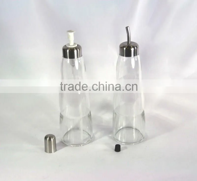 Oil and Vinegar Bottle/Dispenser with Pour Spout
