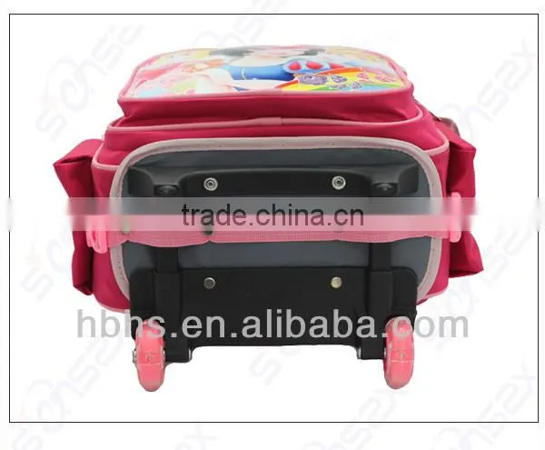 Kids school trolley bag case with wheels