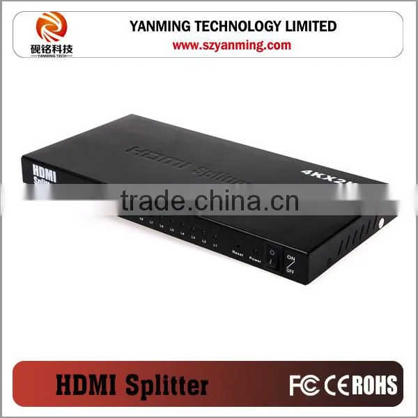 4k*2k supported Multi Ports 8 port HDMI Splitter 1.4a