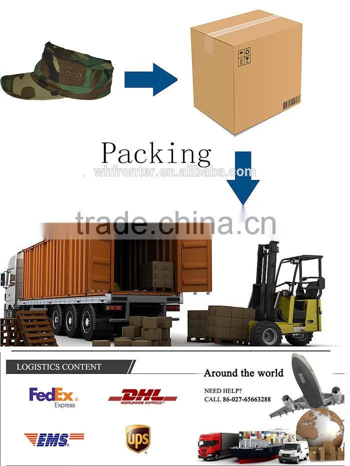 cotton/polyester tactical army hats round sun caps